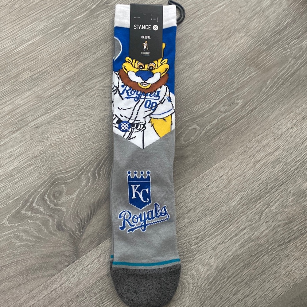 Stance Kansas City Royals socks, size large. New.